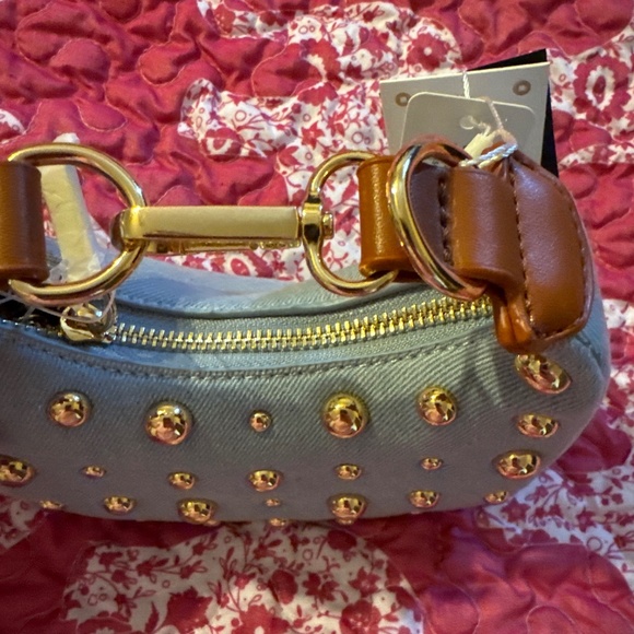 NWT Mini Denim studded bag. - Picture 3 of 4